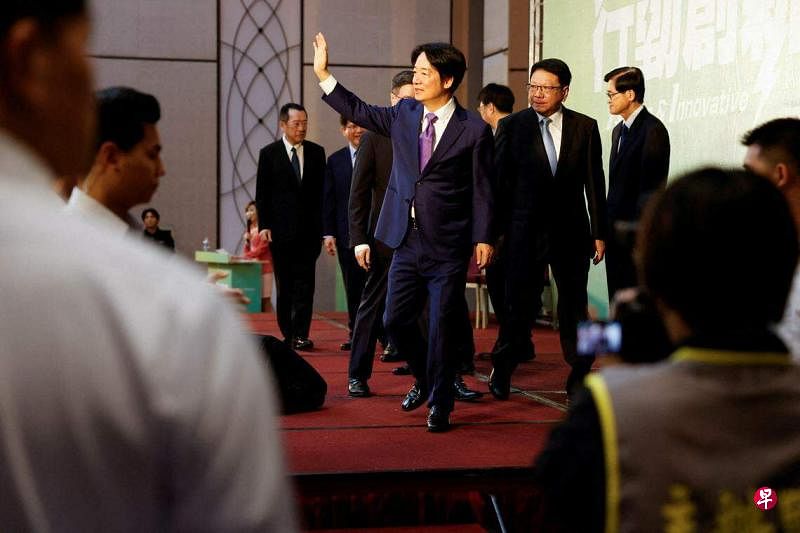 台湾候任总统赖清德将于5月20日宣誓就职。受访学者分析，北京或将运用台湾“朝小野大”局面，藉由在野党在立法院的优势，试图改变民进党政府抗中政策。图为赖清德4月25日在台北召开记者会，宣布即将上任的内阁成员。（路透社）