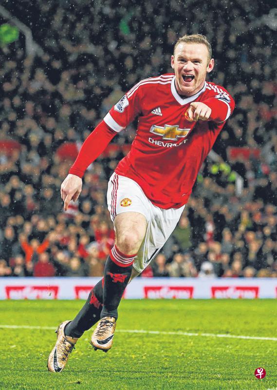 队长鲁尼(左)和法籍小将马夏尔今天料将联手出击,再为曼联建功。(路透社) 队长鲁尼(左)和法籍小将马夏尔今天料将联手出击,再为曼联建功。(路透社)