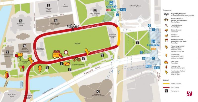 封路之后周边的活动一览。(图/市区重建局) 封路之后周边的活动一览。(图/市区重建局)