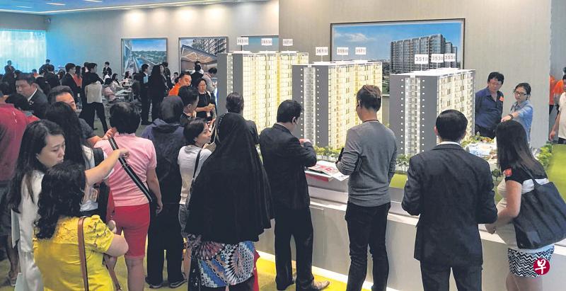 蔡厝港3道Wandervale执行共管公寓示范单位内的热闹情况。(森联集团提供) 蔡厝港3道Wandervale执行共管公寓示范单位内的热闹情况。(森联集团提供)