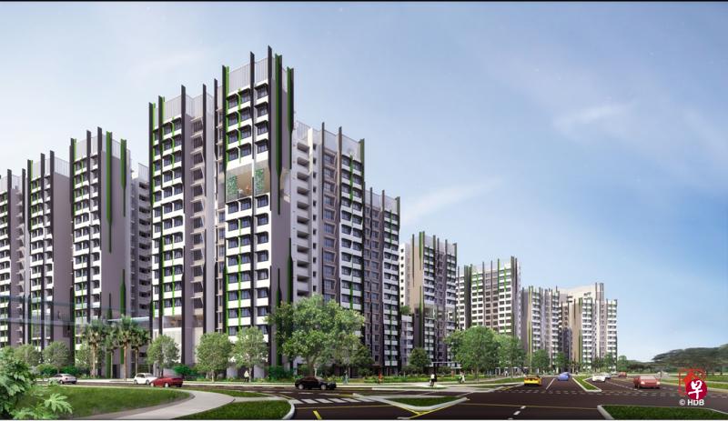 位于比达达利的预购组屋Alkaff Oasis构想图。(建屋局提供) 位于比达达利的预购组屋Alkaff Oasis构想图。(建屋局提供)