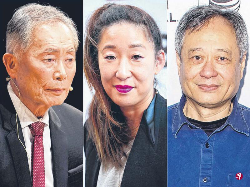 演员乔治武井(左起)、吴珊卓与导演李安联署抗议。(网络图) 演员乔治武井(左起)、吴珊卓与导演李安联署抗议。(网络图)