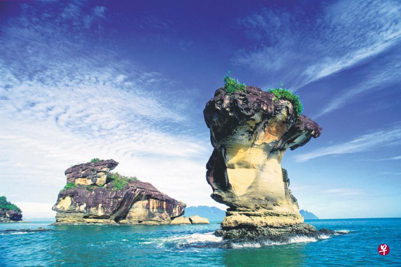 砂拉越的海上风光。 砂拉越的海上风光。