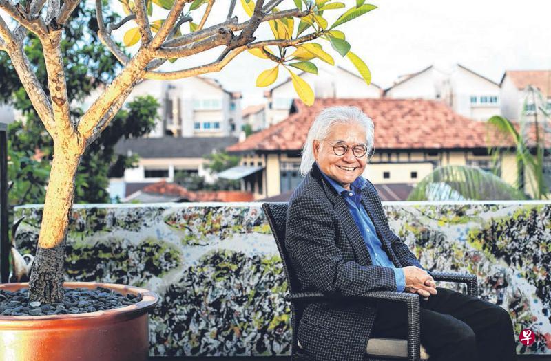 今年迈入72岁本命年的林祥雄戏称自己是“70后”。这位“70后”艺术家充满激情,透露出一种坚定刚毅的气场。(陈渊庄摄影) 今年迈入72岁本命年的林祥雄戏称自己是“70后”。这位“70后”艺术家充满激情,透露出一种坚定刚毅的气场。(陈渊庄摄影)