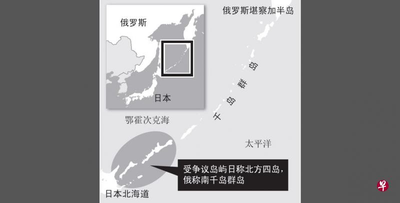 千岛群岛(Kuril Islands)位于俄罗斯远东的堪察加半岛(Kamchatka Peninsula)与日本的北海道之间。群岛总面积约1万5600平方公里,南北绵延达1300公里,由56个岛组成。千岛群岛所有岛屿现在都归俄罗斯管辖,但日本坚持拥有南千岛群岛(日本称北方四岛)的主权。(张进培制图) 千岛群岛(Kuril Islands)位于俄罗斯远东的堪察加半岛(Kamchatka Peninsula)与日本的北海道之间。群岛总面积约1万5600平方公里,南北绵延达1300公里,由56个岛组成。千岛群岛所有岛屿现在都归俄罗斯管辖,但日本坚持拥有南千岛群岛(日本称北方四岛)的主权。(张进培制图)
