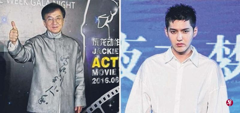 吴亦凡(右图)签约成为成龙旗下公司的演员。 吴亦凡(右图)签约成为成龙旗下公司的演员。