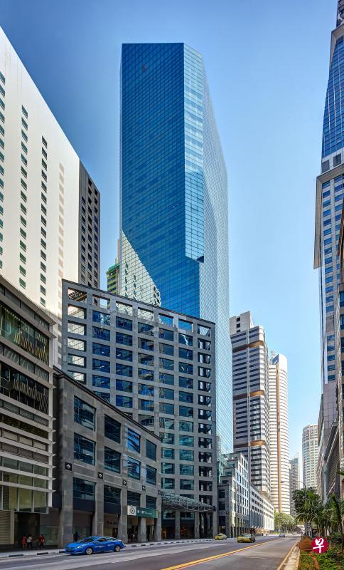 罗敏申路77号是一栋楼高35层的甲级办公楼,地契尚余77年。(世邦魏理仕提供) 罗敏申路77号是一栋楼高35层的甲级办公楼,地契尚余77年。(世邦魏理仕提供)