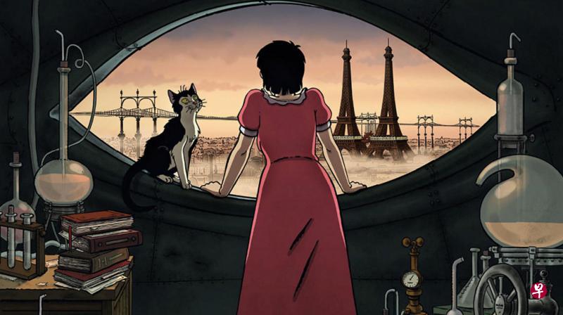 法国动画片《爱波的异想世界》故事背景是70多年前的二战时期,姑且称之为“过去主义”科幻片。(剧照/取自网络) 法国动画片《爱波的异想世界》故事背景是70多年前的二战时期,姑且称之为“过去主义”科幻片。(剧照/取自网络)