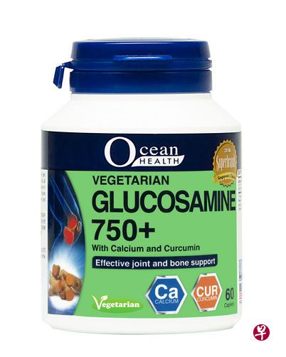 ←Ocean Health推出的素葡萄糖胺750+也适合素食者服用。 ←Ocean Health推出的素葡萄糖胺750+也适合素食者服用。