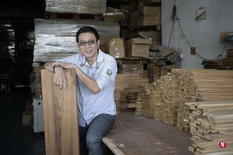 木板供应装修商杰盛控股（Jason Holdings）总裁沈春安。（海峡时报档案照）