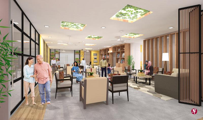 坐落在加冷黄埔的首家活跃乐龄中心将在明年初正式启用,为年长者提供一站式服务。(卫生部构想图) 坐落在加冷黄埔的首家活跃乐龄中心将在明年初正式启用,为年长者提供一站式服务。(卫生部构想图)