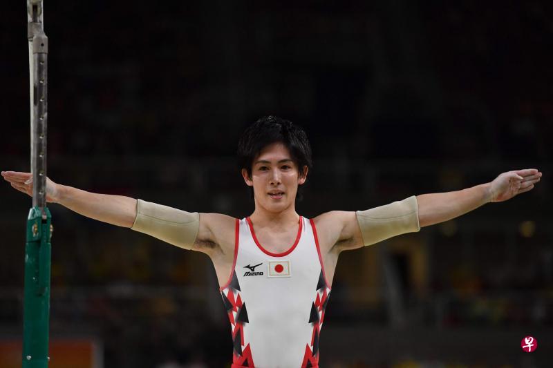 加藤凌平以日系美男风格走红,他是日本体操队未来的领军人物。(法新社) 加藤凌平以日系美男风格走红,他是日本体操队未来的领军人物。(法新社)