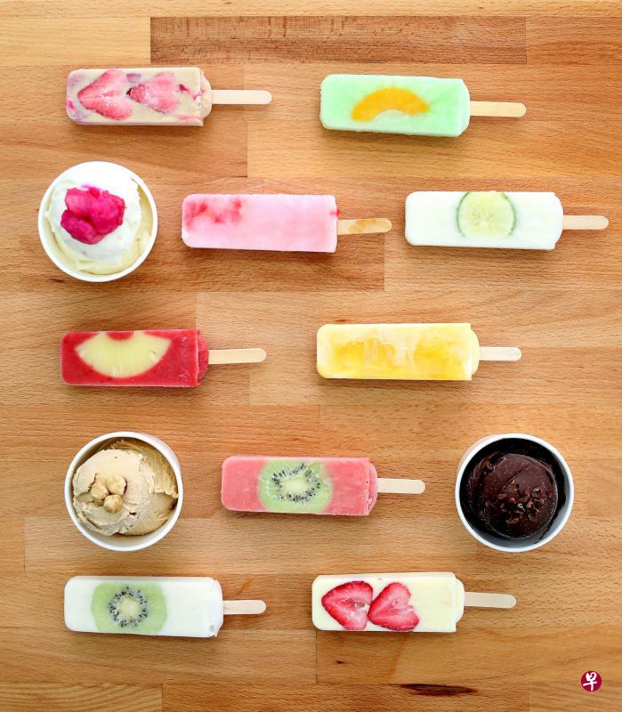 Momolato设计精美的冰棒与雪糕。(龙国雄摄) Momolato设计精美的冰棒与雪糕。(龙国雄摄)