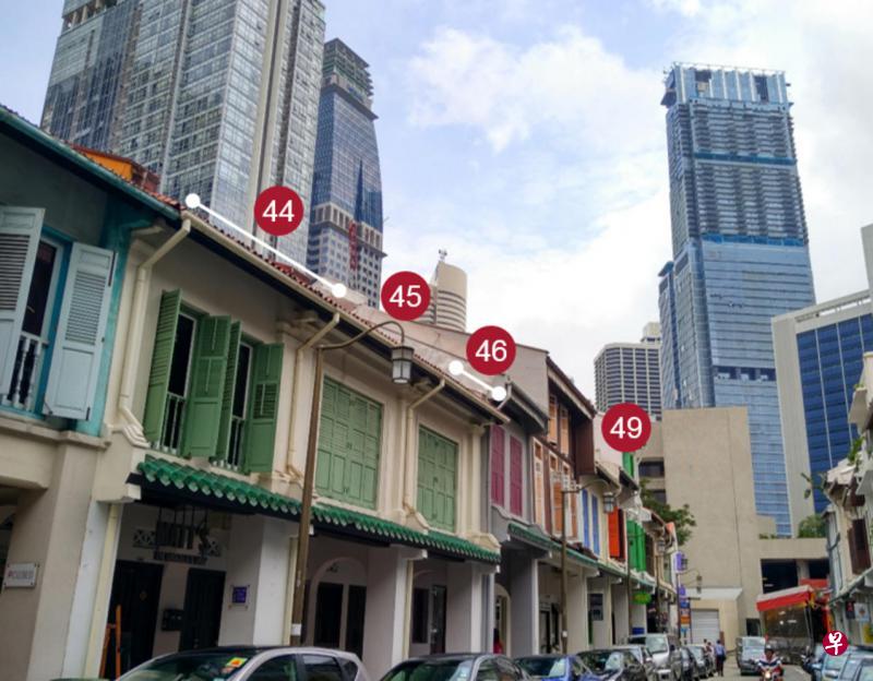 推出市场求售的厦门街四间店屋,为999年地契受保留建筑。(高纬环球提供) 推出市场求售的厦门街四间店屋,为999年地契受保留建筑。(高纬环球提供)