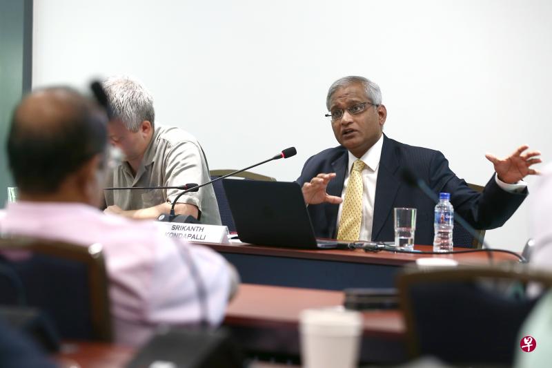 印度的中国问题专家陈钢认为,亚细安呈现分化迹象,在一定程度上说明中国对亚细安的“潜移默化”战略已经奏效。(陈斌勤摄) 印度的中国问题专家陈钢认为,亚细安呈现分化迹象,在一定程度上说明中国对亚细安的“潜移默化”战略已经奏效。(陈斌勤摄)