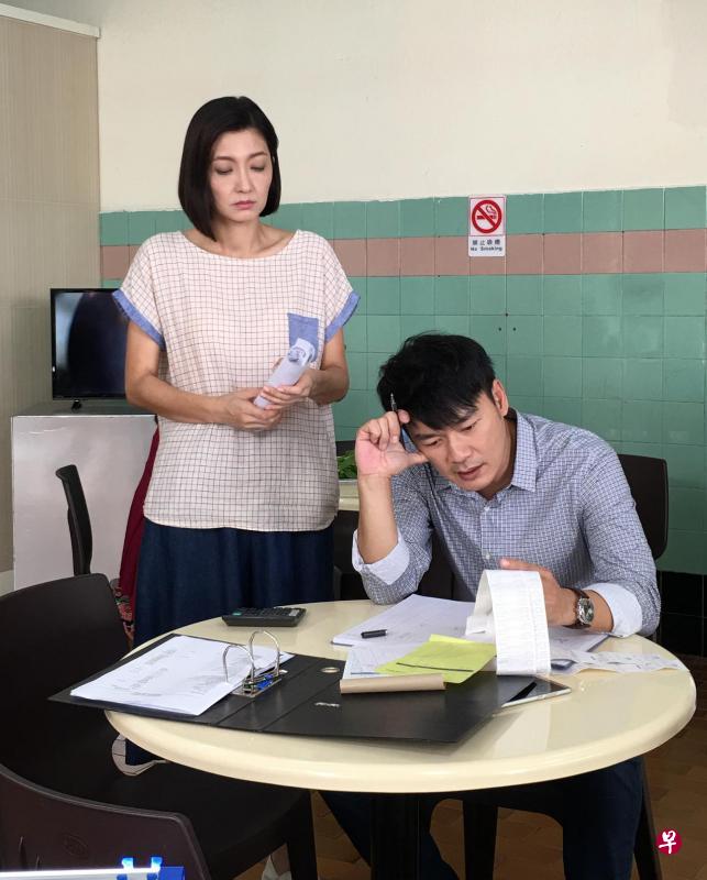 黄碧仁（左）与王沺裁在《美味下半场》再次搭档。（新传媒提供）