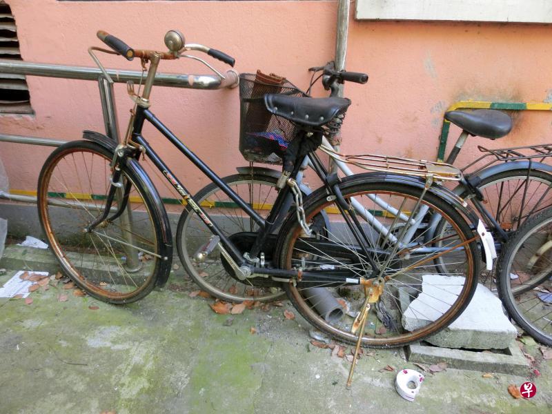 上海老式凤凰牌脚踏车。(作者提供) 上海老式凤凰牌脚踏车。(作者提供)