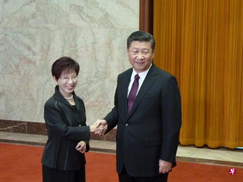 “习洪会”在北京人民大会堂举行(图片:联合报) “习洪会”在北京人民大会堂举行(图片:联合报)