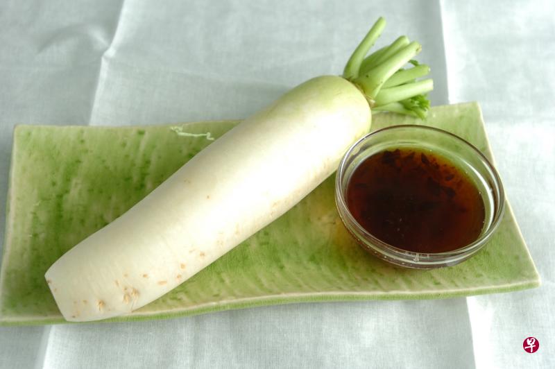 白萝卜美味，也有一定的药效。（档案照）