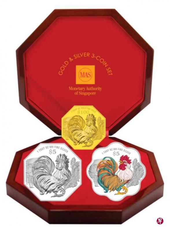 金管局推出的纪念币配套,都附上一份印有编号的鉴定证书。图中这套金银三枚纪念币组合,限量500套。 金管局推出的纪念币配套,都附上一份印有编号的鉴定证书。图中这套金银三枚纪念币组合,限量500套。