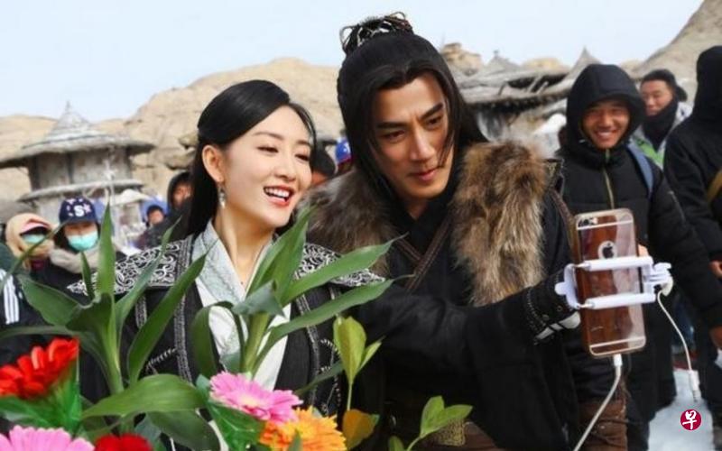 刘恺威与中国女星王鸥。 刘恺威与中国女星王鸥。