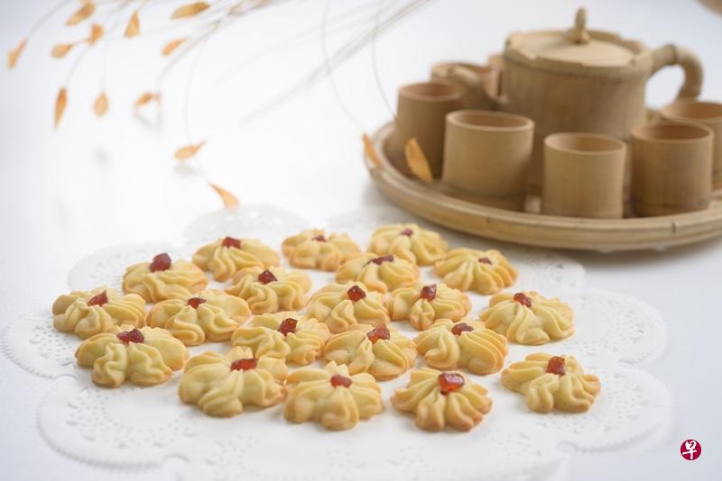 花饰小西饼,是人气旺的新年糕点。(照片提供:优1周) 花饰小西饼,是人气旺的新年糕点。(照片提供:优1周)