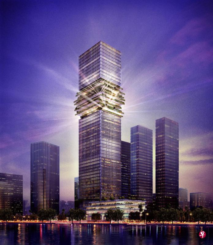 凯德集团在越南胡志明市中央商业区发展的国际甲级办公楼项目,将成为当地最高的建筑之一。(构想图由凯德集团提供) 凯德集团在越南胡志明市中央商业区发展的国际甲级办公楼项目,将成为当地最高的建筑之一。(构想图由凯德集团提供)