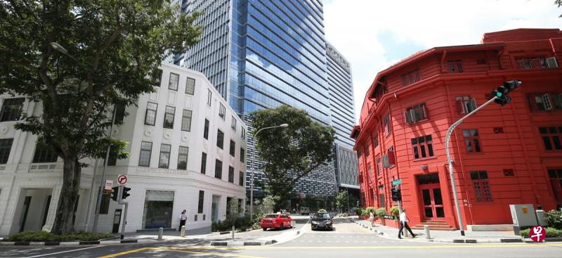 红点交通大厦外观将恢复到交通警局总部时期的灰白色。 红点交通大厦外观将恢复到交通警局总部时期的灰白色。