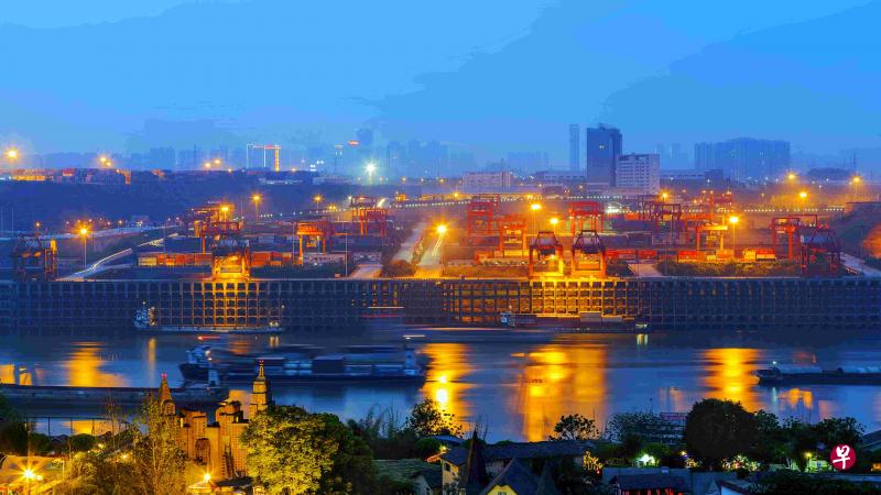 图为重庆果园港。(资料图) 图为重庆果园港。(资料图)