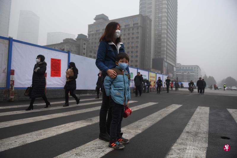石家庄街头。(法新社,资料图) 石家庄街头。(法新社,资料图)