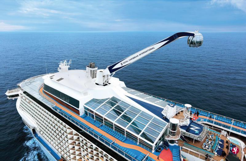 皇家加勒比国际游轮“海洋赞礼号”(Ovation of the Seas)。 皇家加勒比国际游轮“海洋赞礼号”(Ovation of the Seas)。