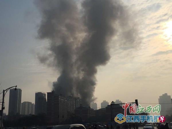 火灾现场。(图片来源:中国江西网) 火灾现场。(图片来源:中国江西网)