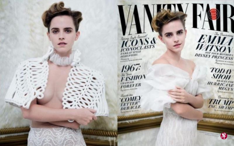 艾玛沃森在“Vanity Fair”晒出一系列性感照，网友有褒有贬。