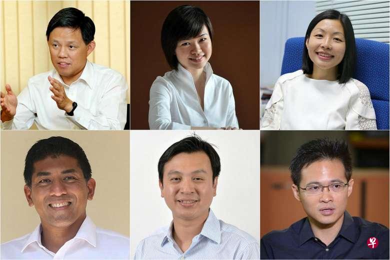 上排左起:总理公署部长陈振声、麦波申区议员陈佩玲、凤山单选区议员陈慧玲,下排左起:职总青年发展署署长朱倍庆、丹戎巴葛集选区议员谢世儒、国会议员杰乐·大卫(图\海峡时报) 上排左起:总理公署部长陈振声、麦波申区议员陈佩玲、凤山单选区议员陈慧玲,下排左起:职总青年发展署署长朱倍庆、丹戎巴葛集选区议员谢世儒、国会议员杰乐·大卫(图\海峡时报)