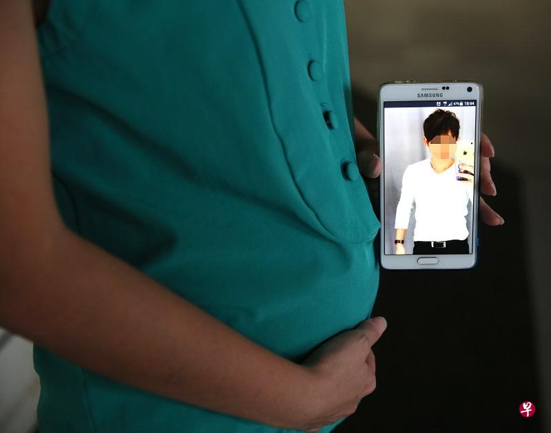 陈小姐如今怀孕4个月，会坚持把孩子生下。（受访者提供）