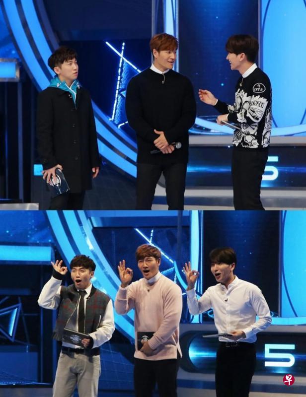 韩星金钟国(中)首次拍档利特(右)及刘世允主持《看见你的声音4》。(tvN提供) 韩星金钟国(中)首次拍档利特(右)及刘世允主持《看见你的声音4》。(tvN提供)