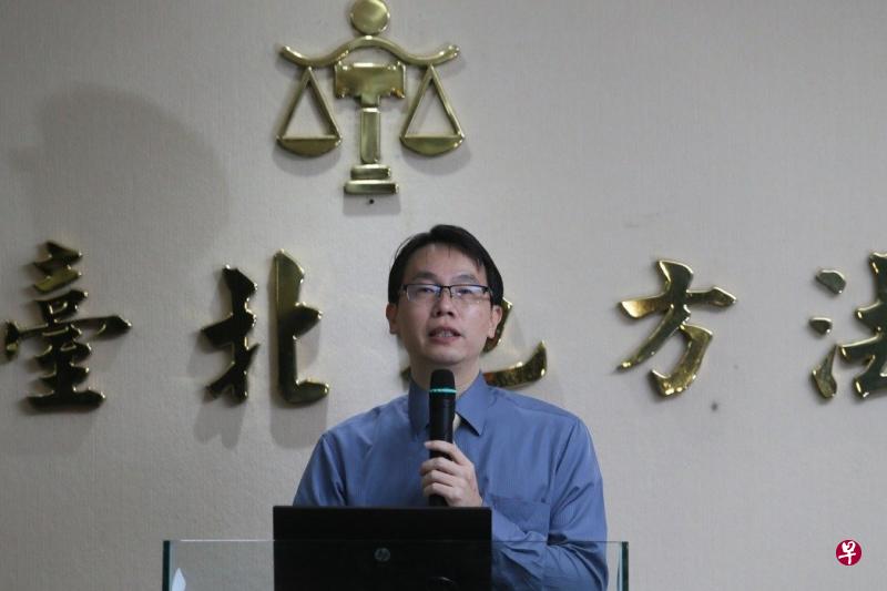 台北地方法院行政庭长廖建瑜,说明北院法官无罪裁定理由。(联合新闻网) 台北地方法院行政庭长廖建瑜,说明北院法官无罪裁定理由。(联合新闻网)
