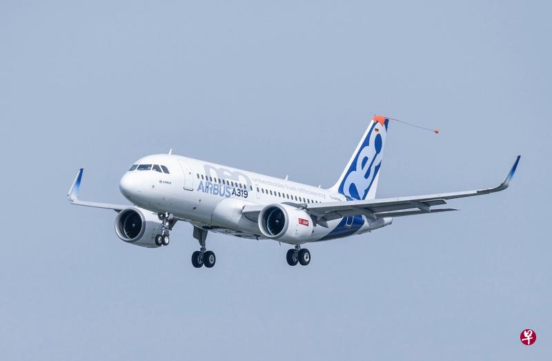 首架空客A319neo飞机顺利完成首飞。(互联网) 首架空客A319neo飞机顺利完成首飞。(互联网)
