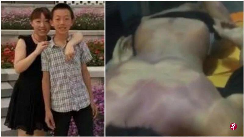 14岁男生赵海(右)死因成谜,其母质疑儿子堕亡一说。(互联网) 14岁男生赵海(右)死因成谜,其母质疑儿子堕亡一说。(互联网)