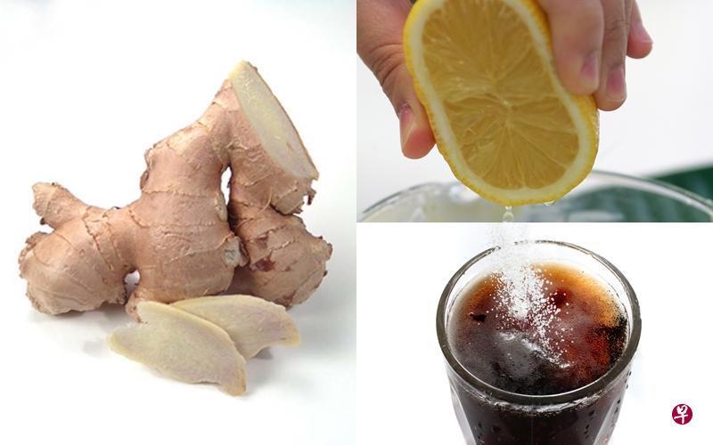 把老姜和柠檬放入可口可乐煮沸后饮用,能舒缓感冒症状?(档案照) 把老姜和柠檬放入可口可乐煮沸后饮用,能舒缓感冒症状?(档案照)