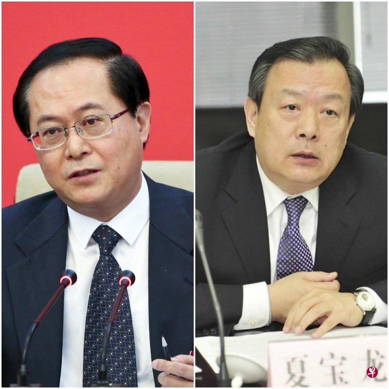 浙江省长车俊升任中共浙江省委书记(左),夏宝龙不再担任浙江省委书记。(互联网) 浙江省长车俊升任中共浙江省委书记(左),夏宝龙不再担任浙江省委书记。(互联网)