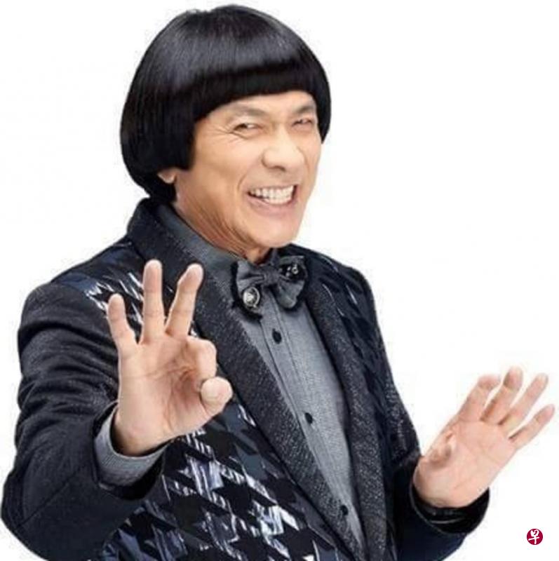 猪哥亮不顾形象,戴着西瓜头假发搞笑。(档案照) 猪哥亮不顾形象,戴着西瓜头假发搞笑。(档案照)