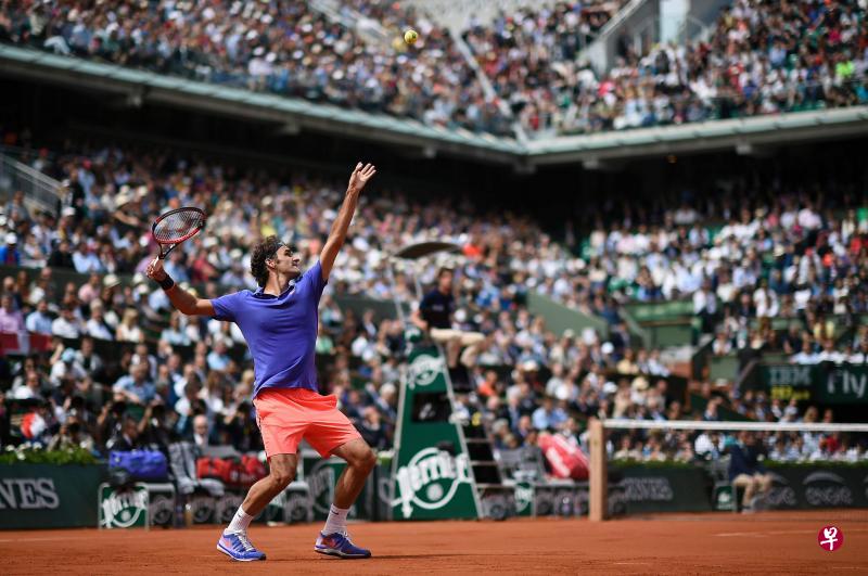 瑞士名将费德雷尔曾在2009年赢得职业生涯唯一的法网男单冠军。(法新社) 瑞士名将费德雷尔曾在2009年赢得职业生涯唯一的法网男单冠军。(法新社)