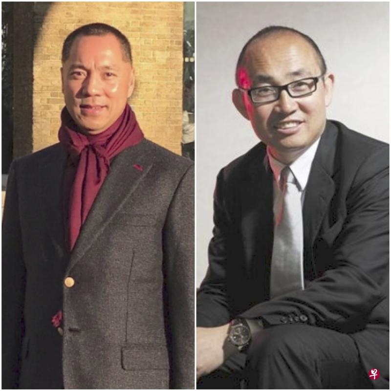 潘石屹(右)发长微博对郭文贵进行回复,称不能任由他造谣。(互联网) 潘石屹(右)发长微博对郭文贵进行回复,称不能任由他造谣。(互联网)