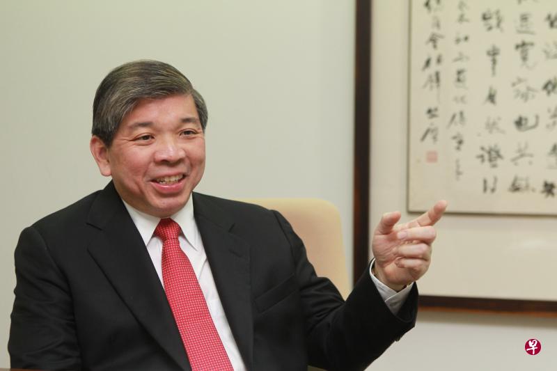 新加坡工商联合总会主席张松声。(新加坡报业控股) 新加坡工商联合总会主席张松声。(新加坡报业控股)