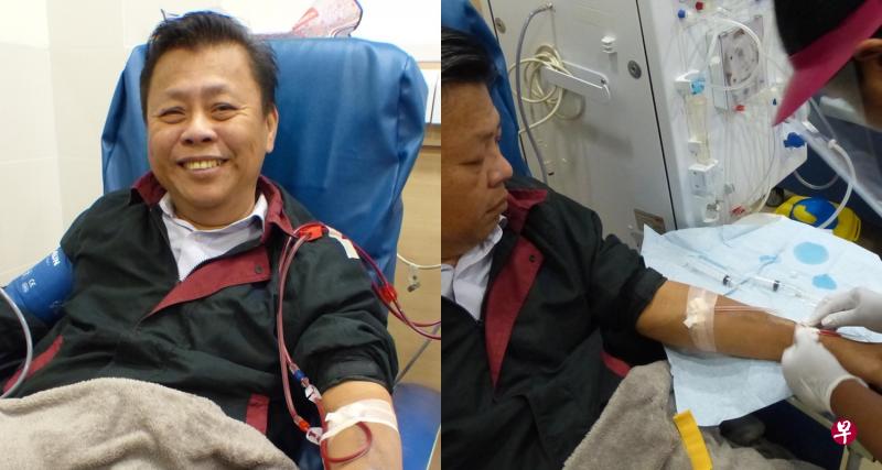 德士司机周文祥表示,夜间洗肾让他的工作不受影响,能早开工早下班,收入也增加了50%。(赖南达摄) 德士司机周文祥表示,夜间洗肾让他的工作不受影响,能早开工早下班,收入也增加了50%。(赖南达摄)