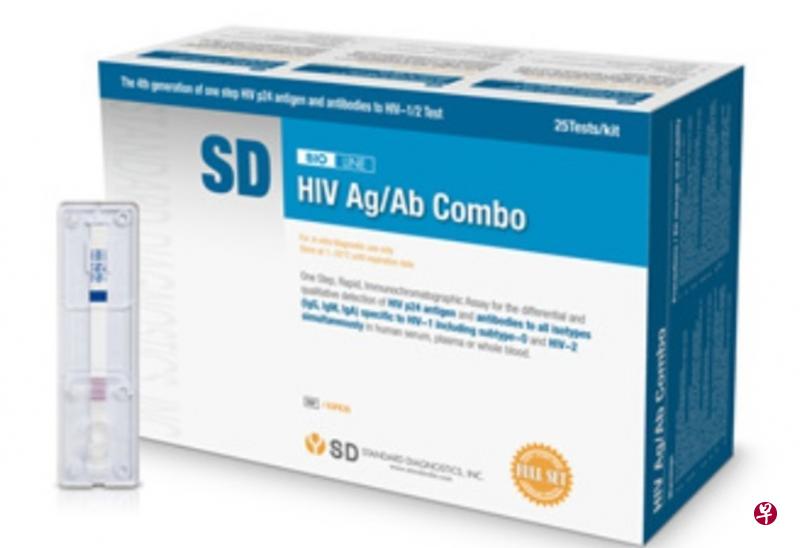 这款韩国厂商制造的爱之病病毒检测仪,原本的检测敏感度达100%,但有九批产品的敏感度减低,已被主动召回。(取自Standard Diagnostics, Inc.网站) 这款韩国厂商制造的爱之病病毒检测仪,原本的检测敏感度达100%,但有九批产品的敏感度减低,已被主动召回。(取自Standard Diagnostics, Inc.网站)