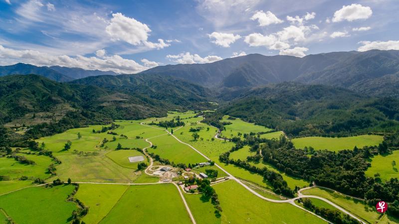 航拍新西兰风景 。 航拍新西兰风景 。