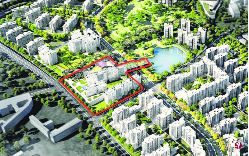 这幅地段位于实龙岗路上段,是比达达利组屋区的首个私宅地段。(建屋局提供) 这幅地段位于实龙岗路上段,是比达达利组屋区的首个私宅地段。(建屋局提供)