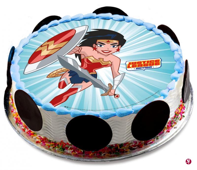 双胜西餐馆新系列的DC漫画超级英雄主题雪糕蛋糕。(商家提供) 双胜西餐馆新系列的DC漫画超级英雄主题雪糕蛋糕。(商家提供)
